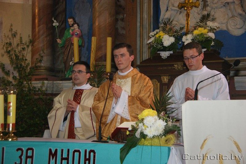 Прыміцыйная Святая Імша ў роднай парафіі