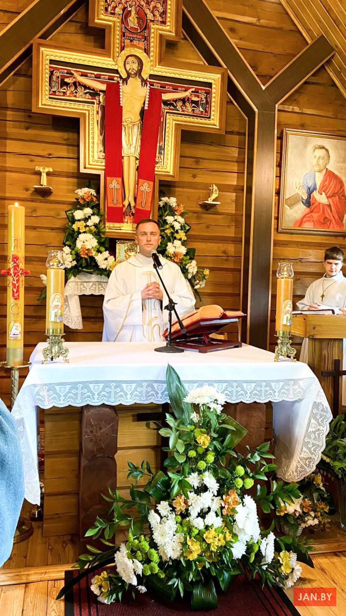 Падчас Святой Імшы ў капліцы 21 мая 2023