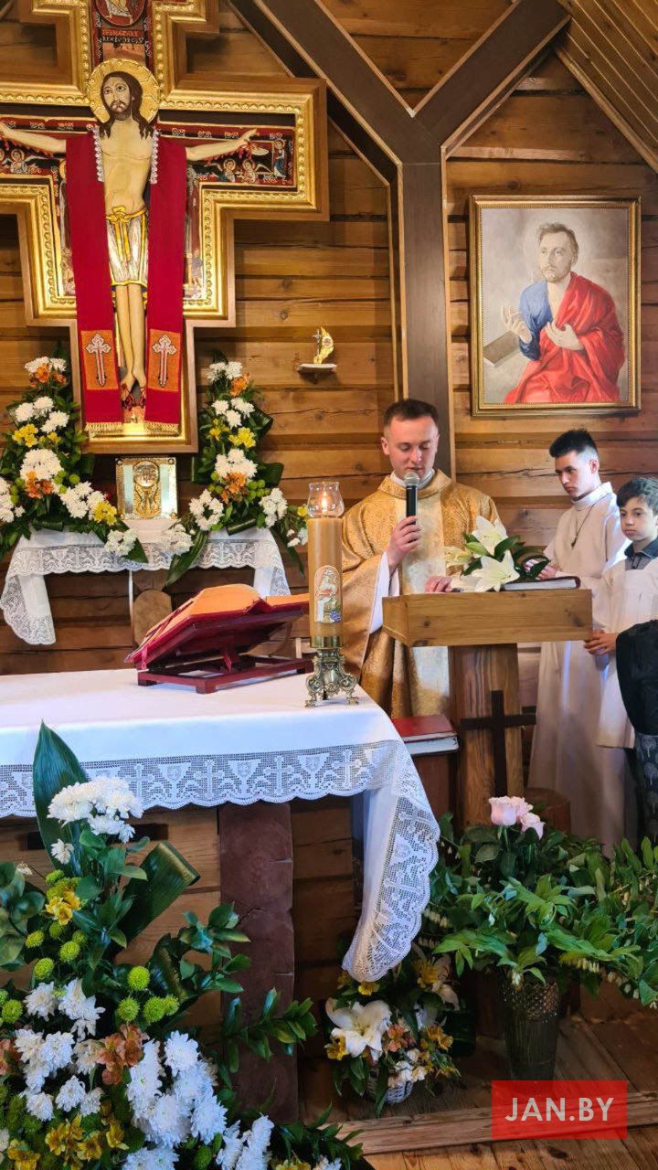 Падчас Святой Імшы ў капліцы 21 мая 2023